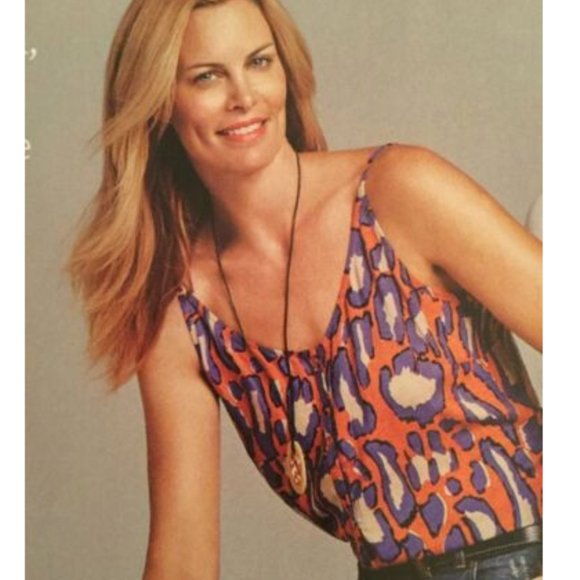 CAbi Isla Cami leopard print button front szM - Picture 4 of 12